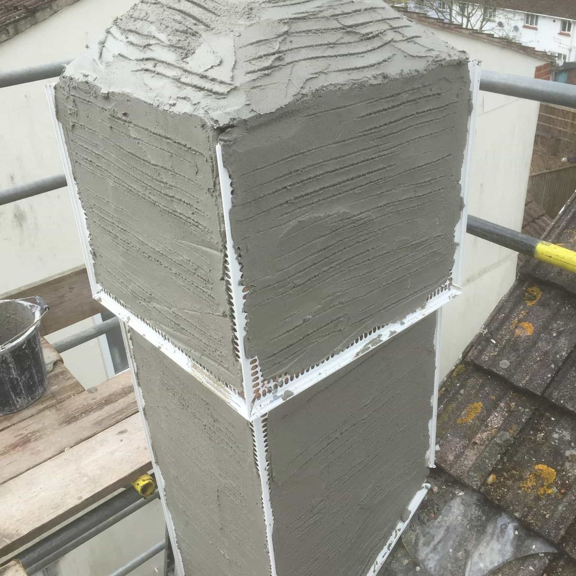 chimney plastering